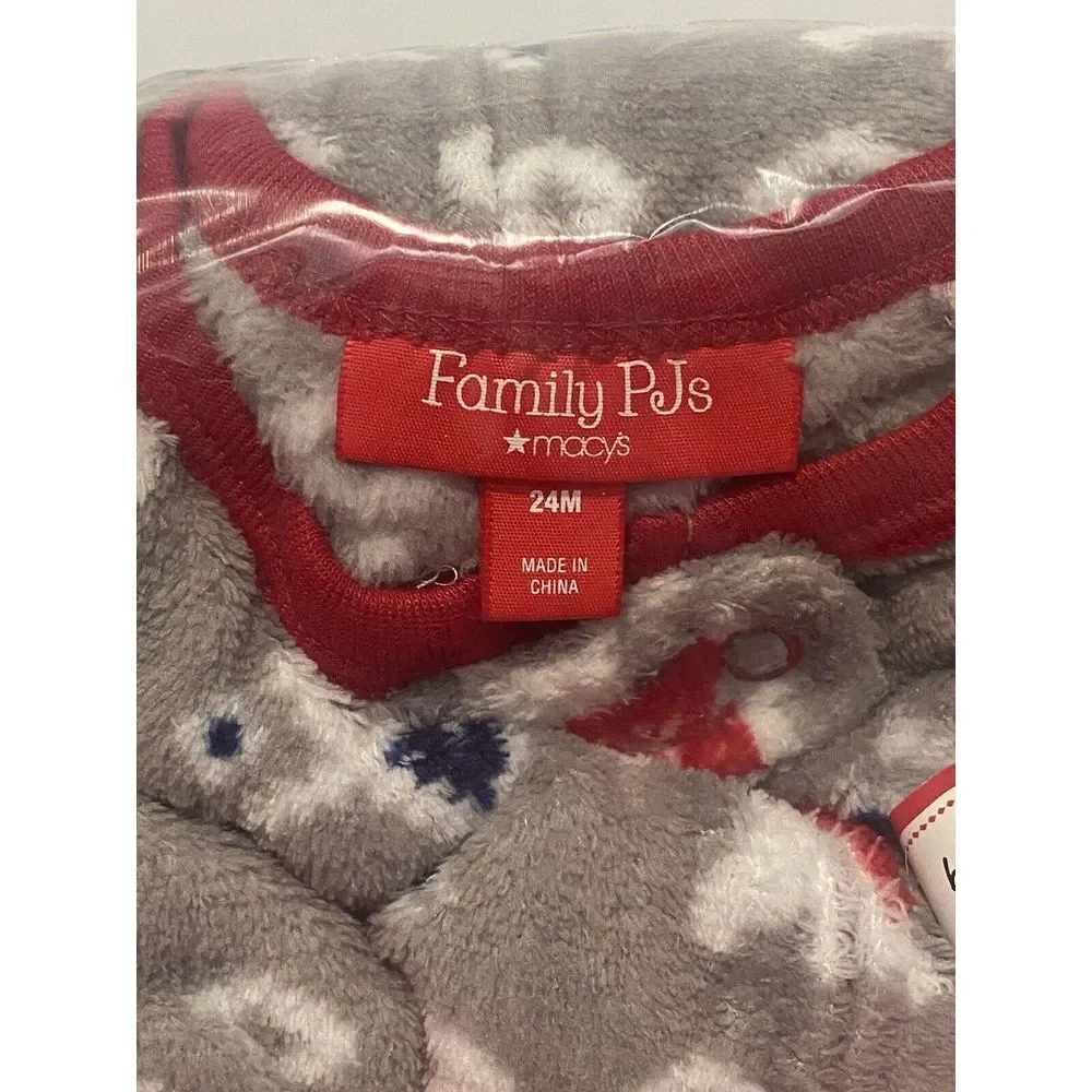 Family Pajamas Matching Baby Polar Bear Footed‎ Pajamas Size 24 months